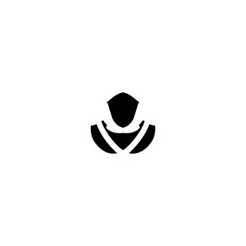 User icon. Simple style social media poster background symbol. Person brand.. Stock Illustration