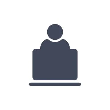 User Icon in trendy flat style isolated on grey background. User symbol for y Stock Illustration