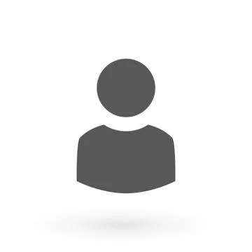User Icon in trendy flat style isolated on grey background. User silhouette Stock Illustration