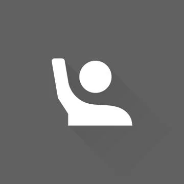 User Icon in trendy flat style isolated on grey background. User silhouette s Stock Illustration