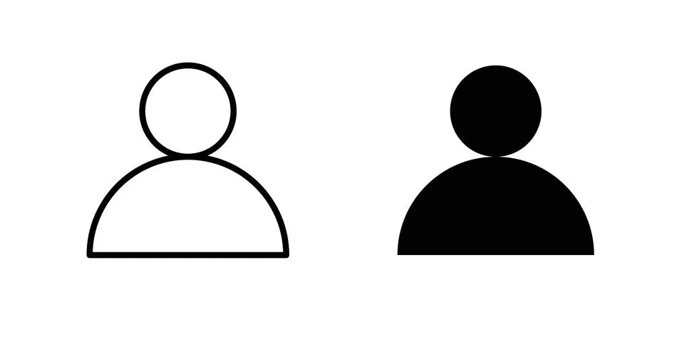 User icon vector editable eps10 Stock Illustration