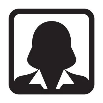 User Icon Vector Female Person Symbol Profile Avatar Sign in Flat Color Glyph Stock Illustration