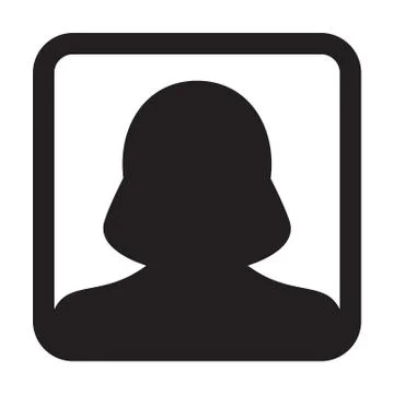 User Icon Vector Female Person Symbol Profile Avatar Sign in Flat Color Glyph Stock Illustration