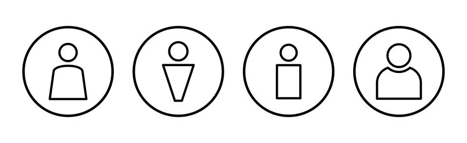 User Icon vector illustration. person sign and symbol. people icon. Illustrazione stock