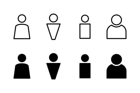 User Icon vector illustration. person sign and symbol. people icon. Illustrazione stock