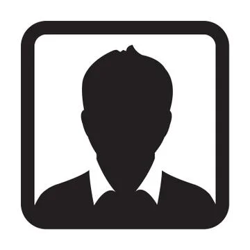 User Icon Vector Male Person Symbol Profile Avatar Sign in Flat Color Glyphicon Stock Illustration