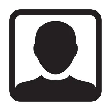 User Icon Vector Male Person Symbol Profile Avatar Sign in Flat Color Glyphicon Stock Illustration