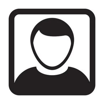 User Icon Vector Male Person Symbol Profile Avatar Sign in Flat Color Glyphicon Stock Illustration