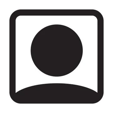 User Icon Vector Male Person Symbol Profile Avatar Sign in Flat Color Glyphicon Stock Illustration