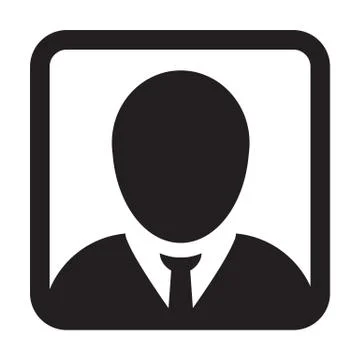 User Icon Vector Male Person Symbol Profile Avatar Sign in Flat Color Glyphicon Stock Illustration