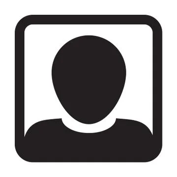 User Icon Vector Male Person Symbol Profile Avatar Sign in Flat Color Glyphicon Stock Illustration
