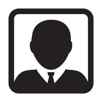 User Icon Vector Male Person Symbol Profile Avatar Sign in Flat Color Glyphicon Stock Illustration