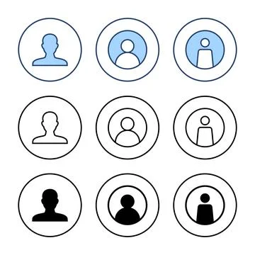 User icon vector. person sign and symbol. people icon. Illustrazione stock