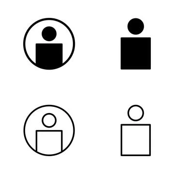 User icon vector. person sign and symbol. people icon. Stock Illustration