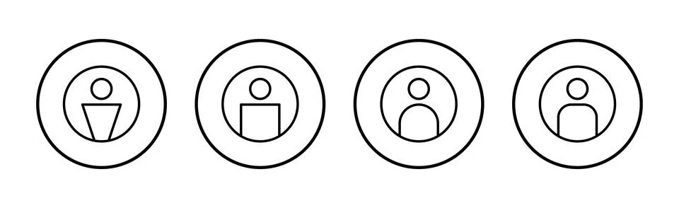 User icon vector. person sign and symbol. people icon. Stock Illustration