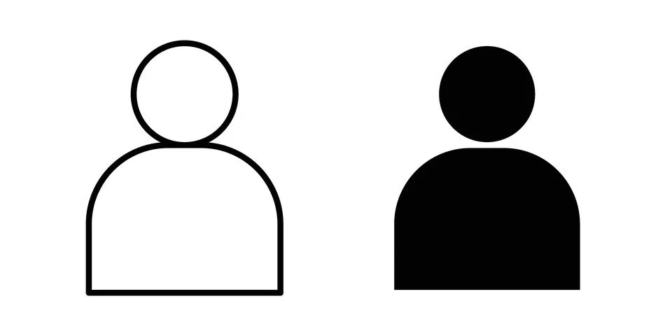 User icon vector symbol graphics イラスト素材