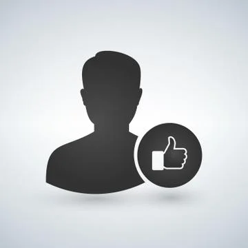 User icon vector like. Vector illustration Stock Illustration