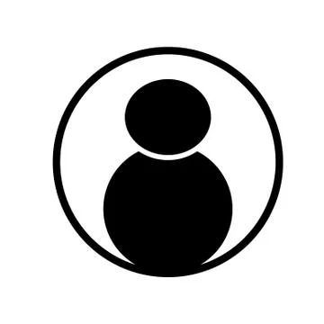 User icon on white background. man symbol. user login icon. Stock Illustration