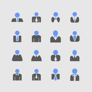 User icons Stock Illustration