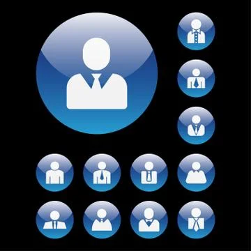 User icons Stock Illustration