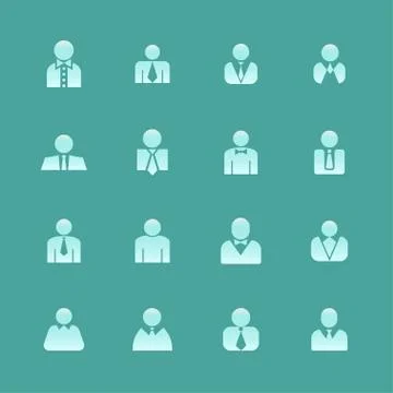 User icons Stock Illustration