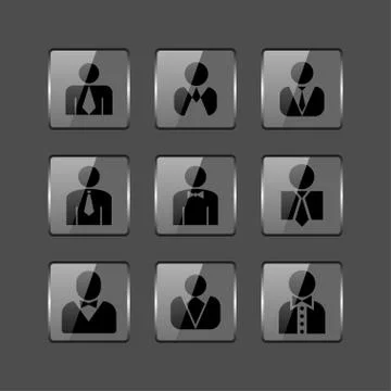 User icons Stock Illustration