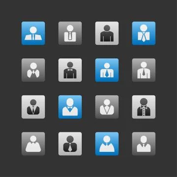 User icons Stock Illustration