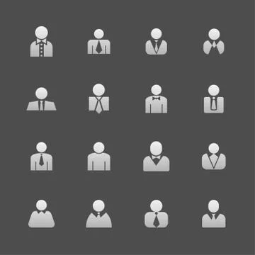 User icons Stock Illustration