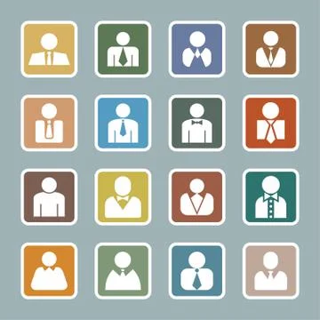 User icons Stock Illustration