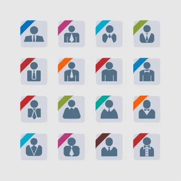 User icons Stock Illustration