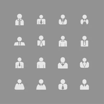 User icons Stock Illustration