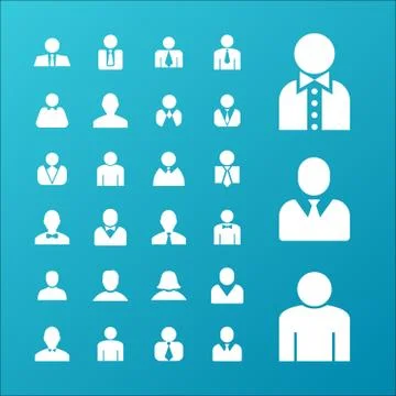 User icons Stock Illustration