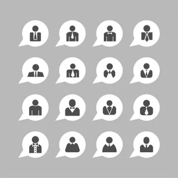 User icons Stock Illustration