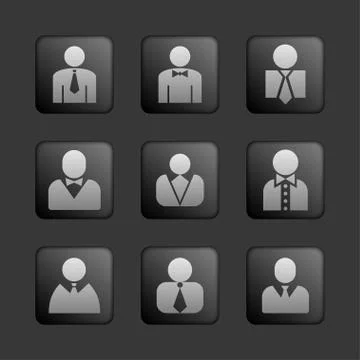 User icons Stock Illustration