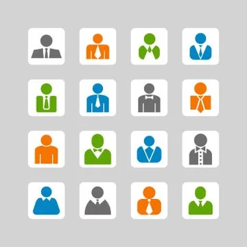 User icons Stock Illustration