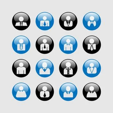 User icons Stock Illustration