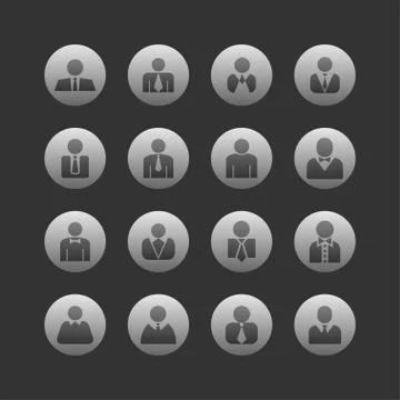 User icons Stock Illustration