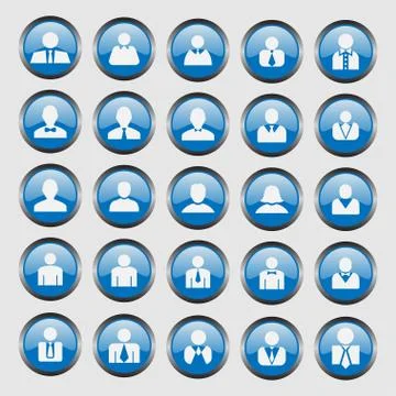 User icons Stock Illustration
