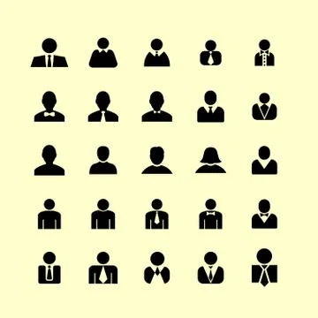 User icons Illustrazione stock