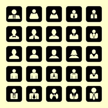 User icons Stock Illustration