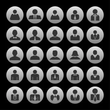 User icons Stock Illustration