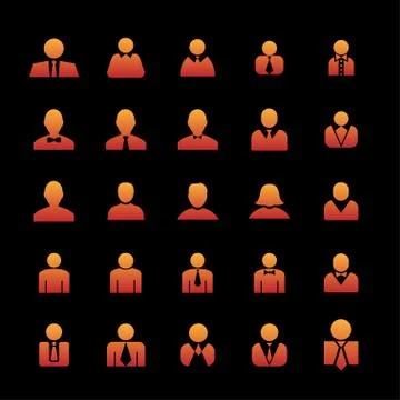 User icons Stock Illustration