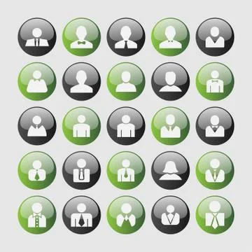 User icons Stock Illustration