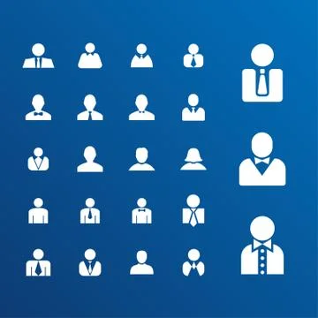 User icons Stock Illustration