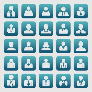 User icons Stock Illustration