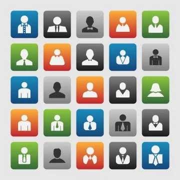 User icons Stock Illustration