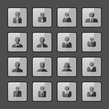 User icons Stock Illustration