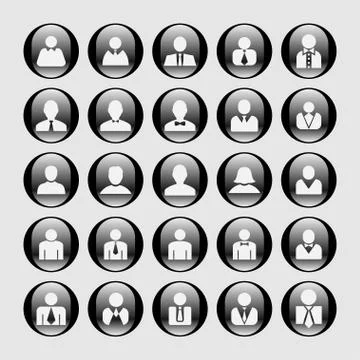 User icons Stock Illustration