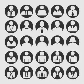 User icons Stock Illustration