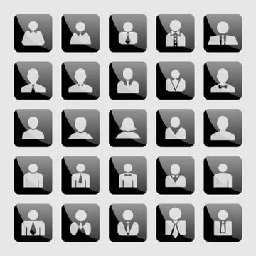 User icons Stock Illustration